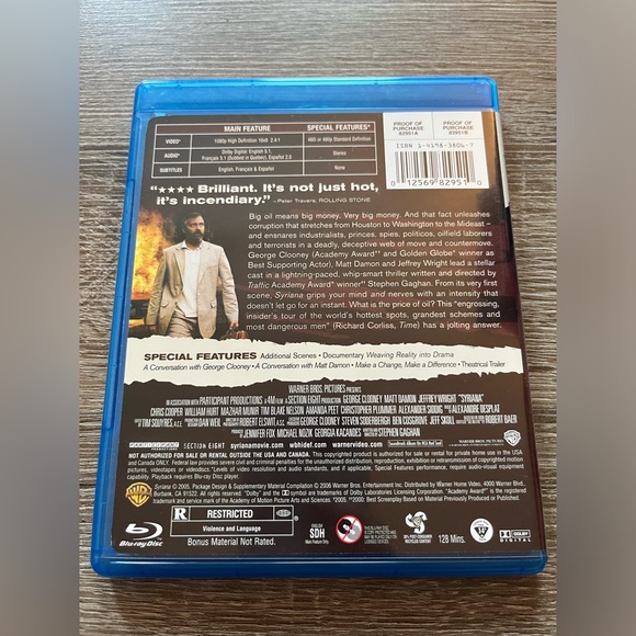 📀 3/$15 or 4/$20 📀 Syriana Bluray - Picture 2 of 3
